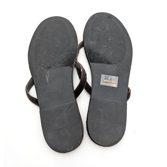 Jeffrey Campbell Byron Bay Thong Sandals Women's Dark Brown Size US9 EU40 - Picture 8 of 11